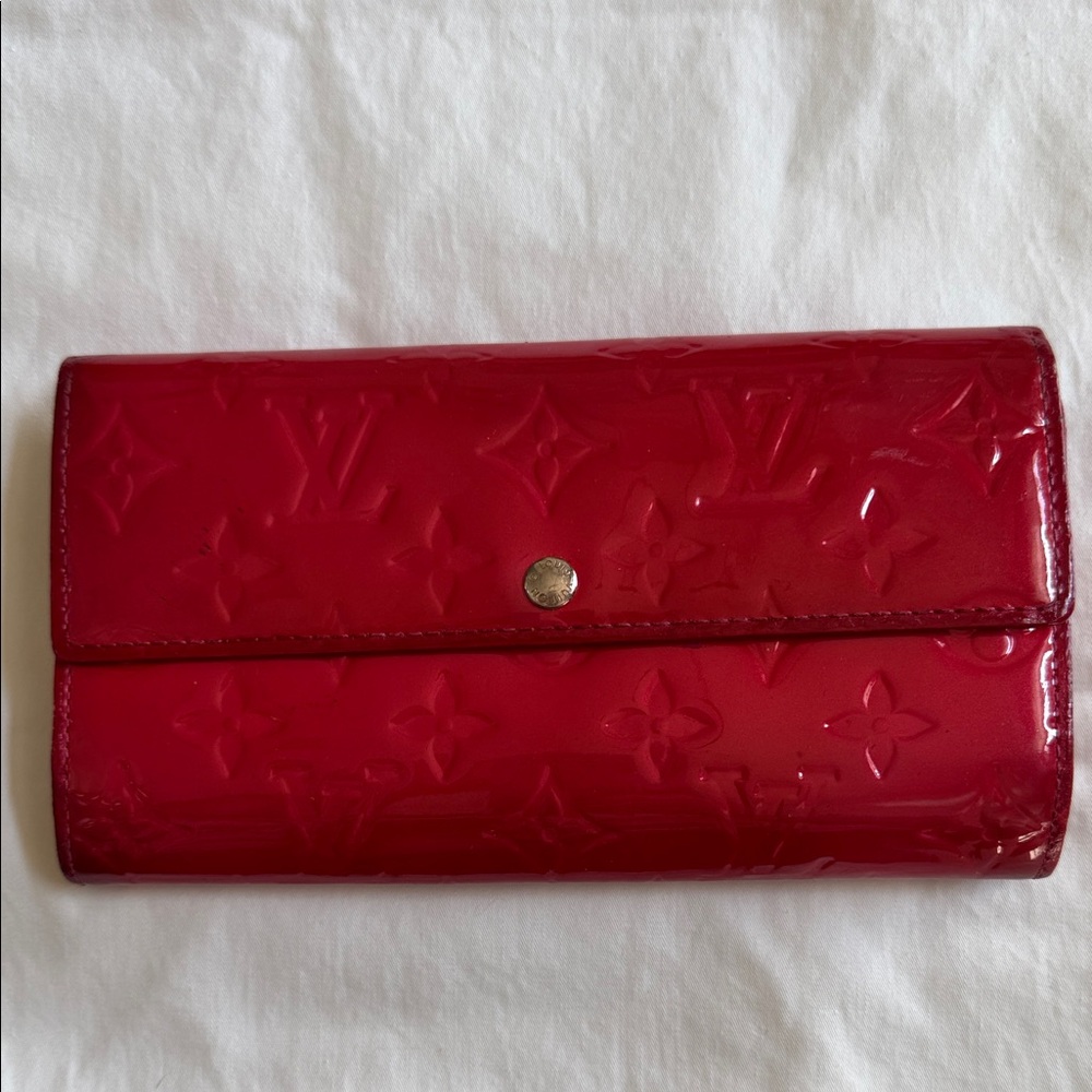 Louis Vuitton Red Vernis Wallet